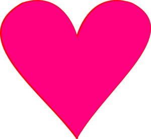 300x276 Pink Heart Clip Art