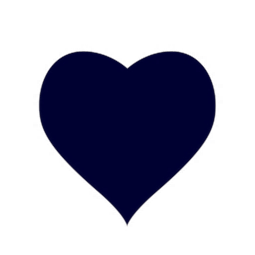 512x512 Navy Heart Cliparts