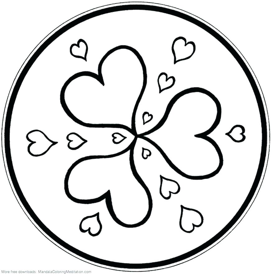 878x879 Coloring Pages Of Hearts Printable Valentine Heart Coloring Page