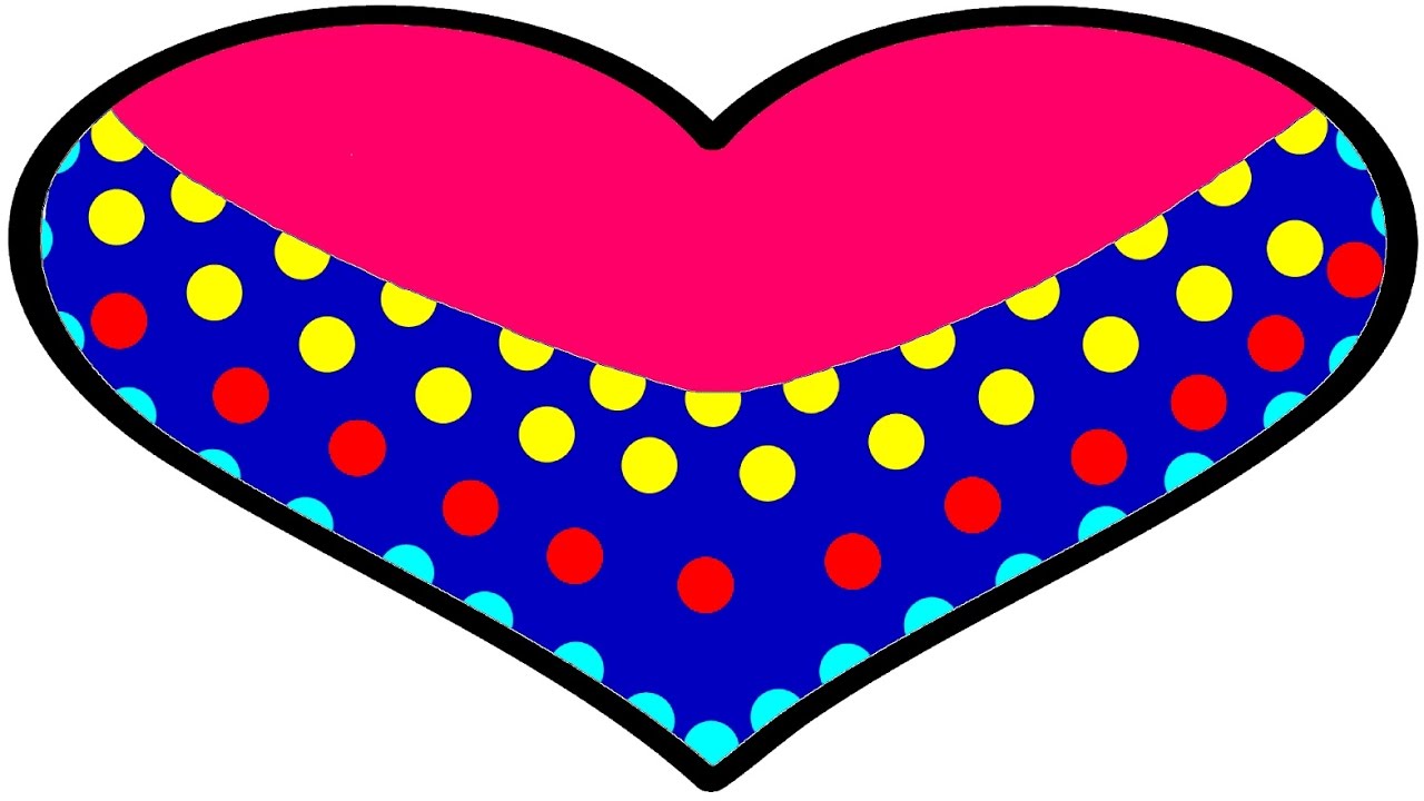 1280x720 Heart Coloring Pages
