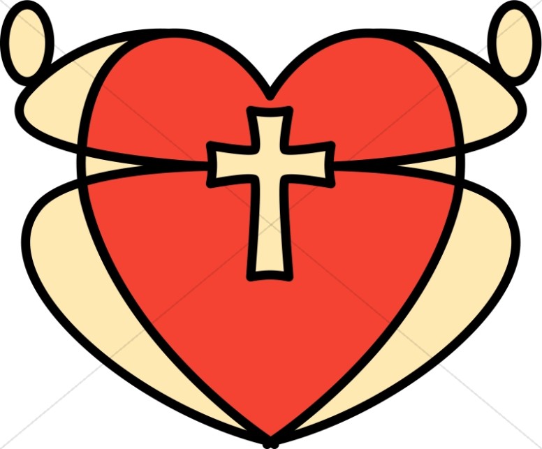 Heart Cross Clipart Free download on ClipArtMag