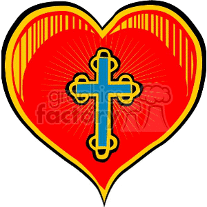 300x300 Royalty Free Botonee Religious Cross. 164351 Vector Clip Art Image