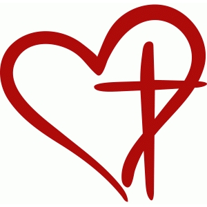 300x300 Cross Heart Clipart