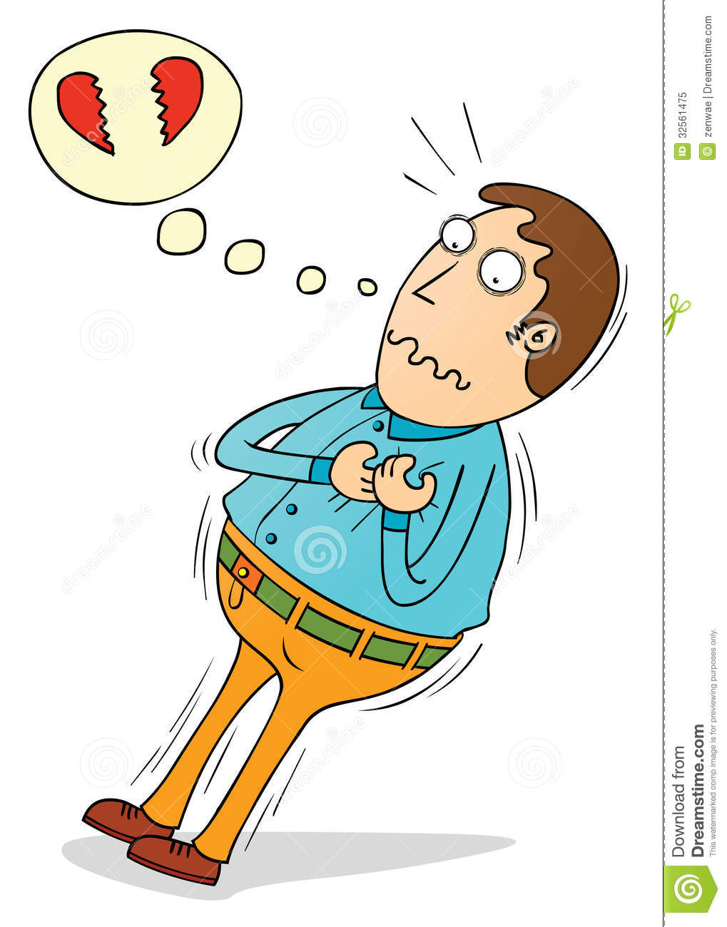 1019x1300 Heart Attack Royalty Free Stock Photo