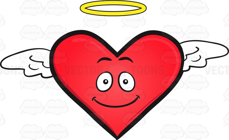 799x490 Heart Angel Emoji Cartoon Clipart