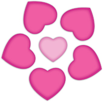 340x339 Heart Flower Clip Art Clipart Panda