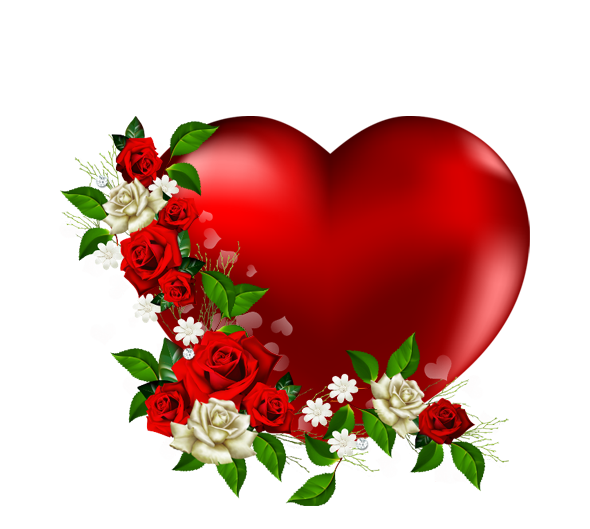 590x529 Heart Png With Flowers Love Heart Image Clipart