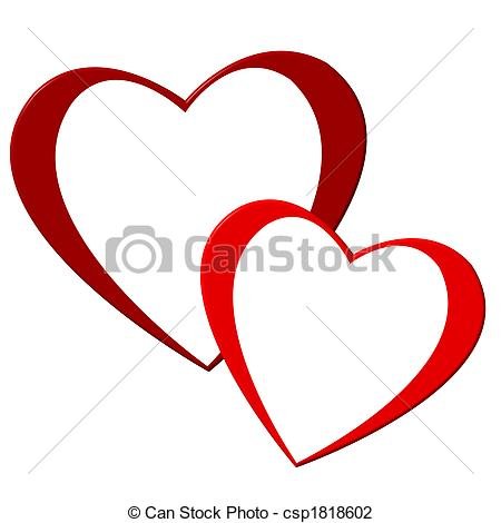 450x470 Luxury Double Heart Clipart Clip Art Von Herzen Zwei Zwei Herzen