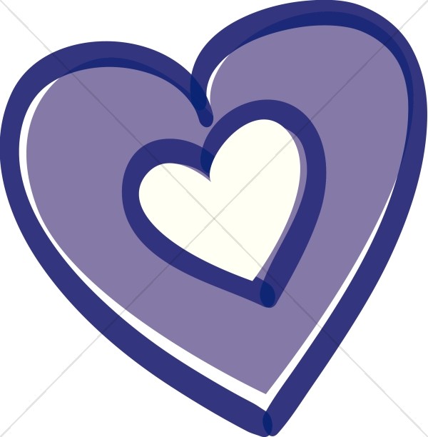 600x612 Purple Heart Heart Clip Art Images