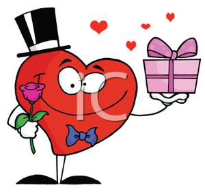 300x284 Valentine's Day Clipart Heart Cartoon