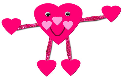 500x316 Valentines Day Heart Guy Crafts Ideas For Kids Valentine's Day