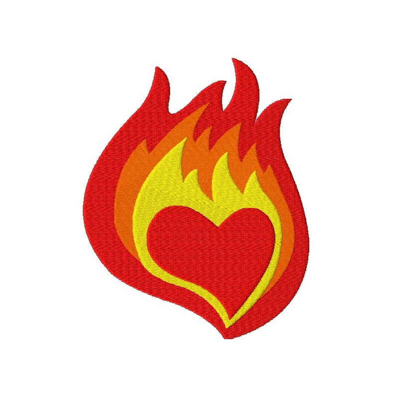 800x800 Heart In Flames Fill Embroidery Design