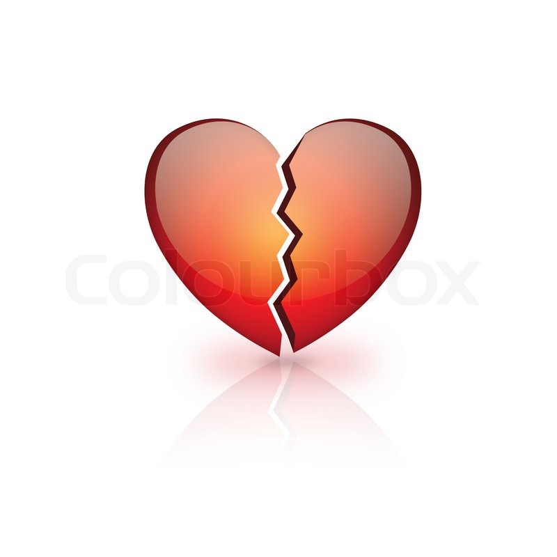 800x800 Broken Heart In Flames Stock Photo Colourbox