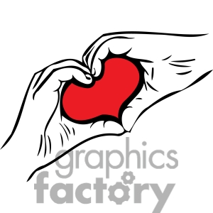 300x300 Hand Clipart Heart Shape
