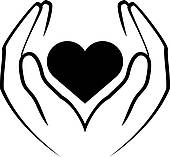 170x157 Clip Art Of Hands Holding Heart K13602408