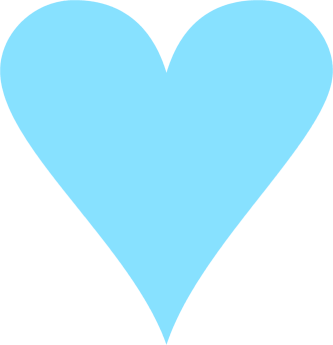 333x345 Sky Blue Heart Clip Art