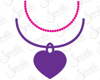 340x270 Necklace Clipart Heart Necklace