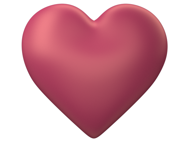 640x480 Heart D Puff Peach Transparent Background Free Images