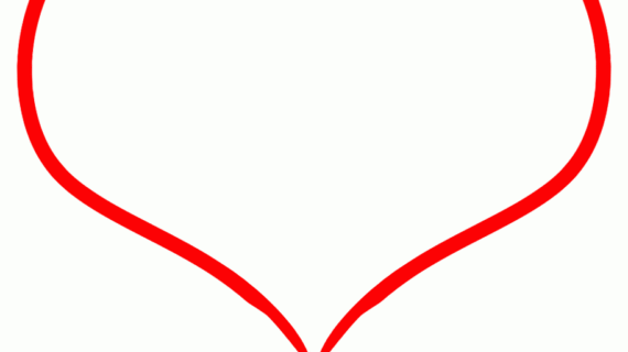 570x320 Drawing A Love Heart How To Draw A Heart With Flames