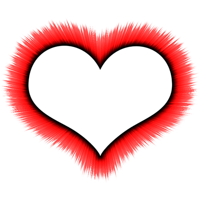 400x400 Heart Outline Red Drawing Transparent Png