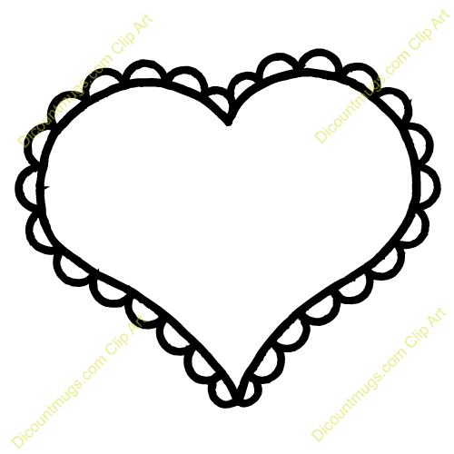 500x500 Graphics For Outline Heart Flowers Graphics
