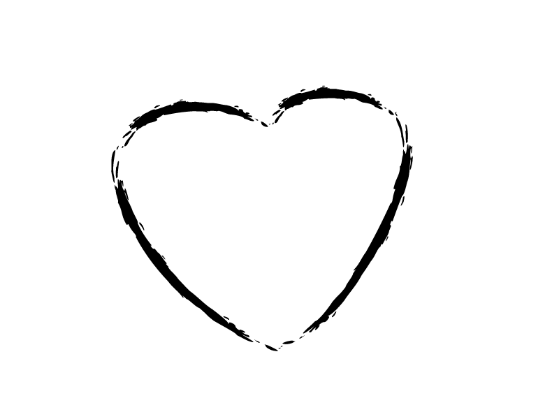 800x600 Heart Outline Sketch Transparent Png