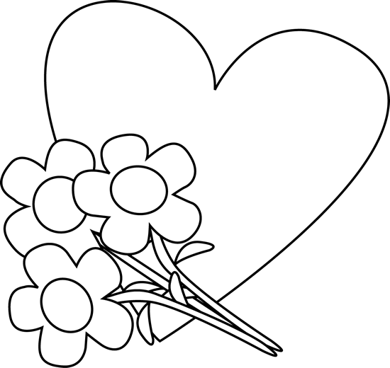 550x520 Heart Outline Clipart Black And White For Teachers