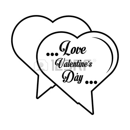 450x450 Love Parchment Message Heart Outline Vector Illustration Eps