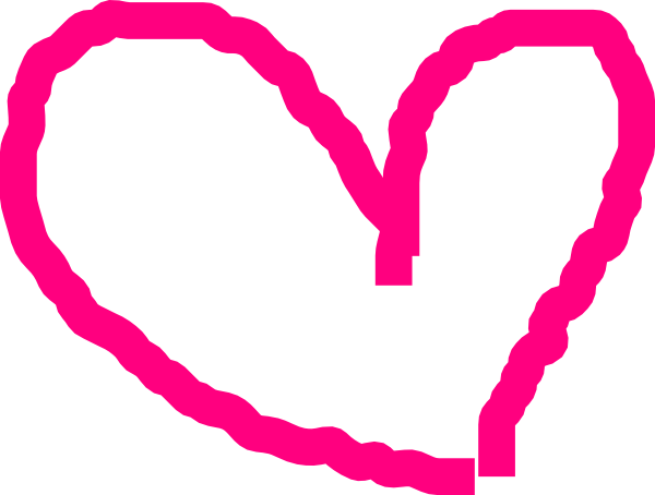 600x454 Graphics For Pink Heart Outline Graphics