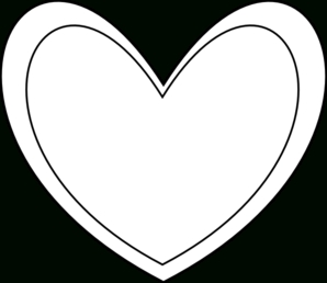298x258 Hd With Hearts In Outline Double Heart Clipart Black And White