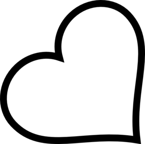 297x294 Heart Line Drawing Clip Art
