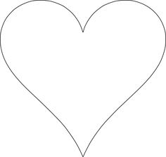 236x224 Super Sized Heart Outline