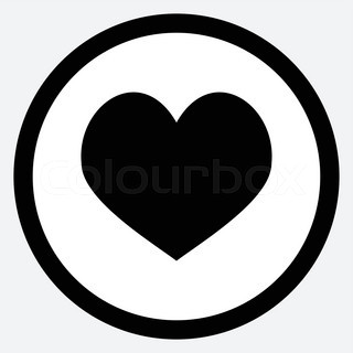 320x320 Black And White Plants And Flowers In Heart Shape Stock Vector