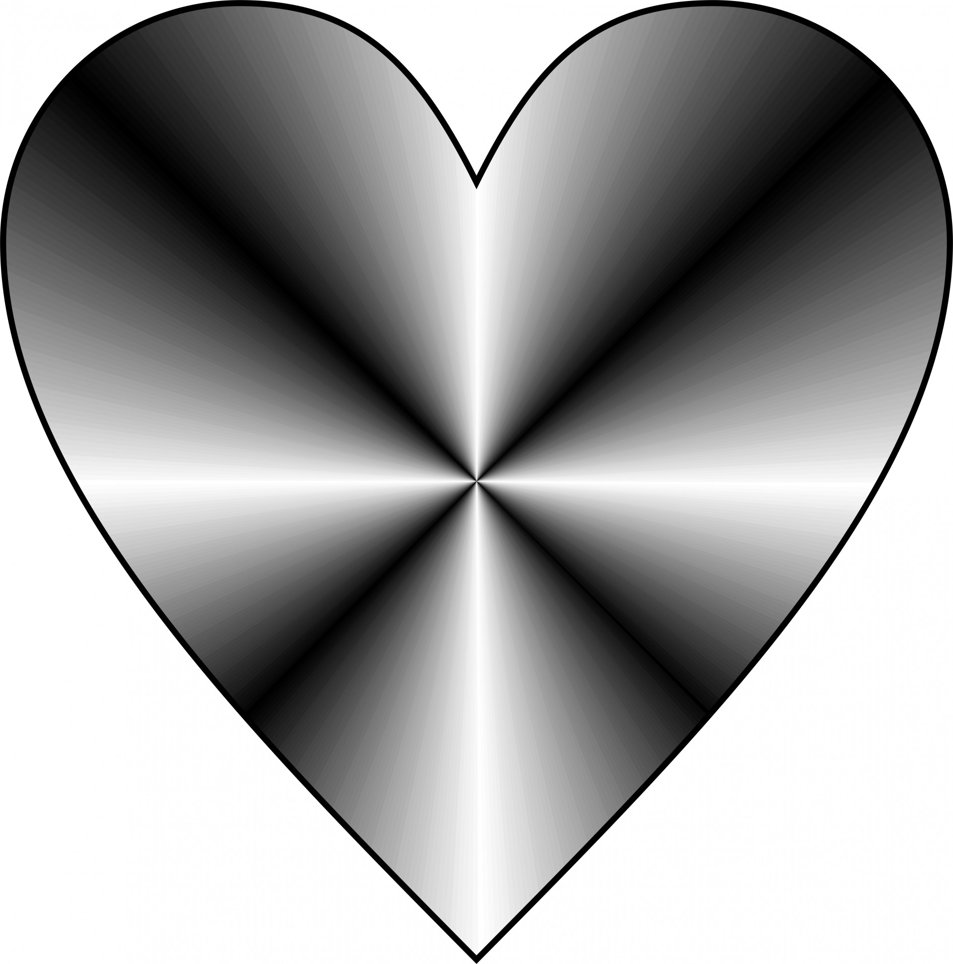 1898x1920 Black Heart Free Stock Photo