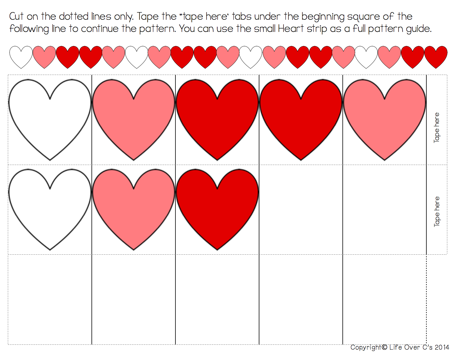 1570x1212 Heart Pattern Free Printable For Valentine's Day