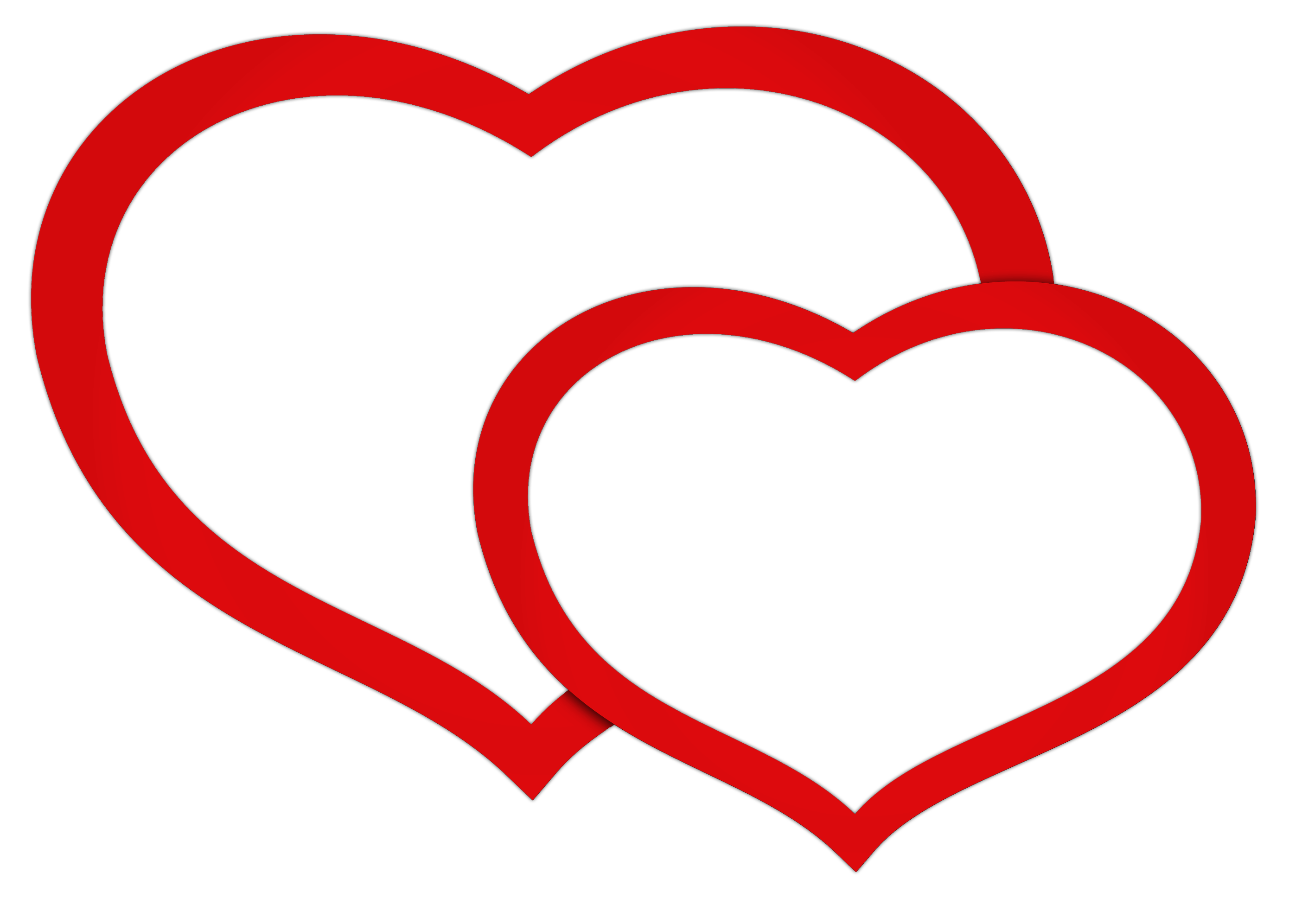 2808x1993 Transparent Red Double Hearts Png Clipart Pictureu200b Gallery