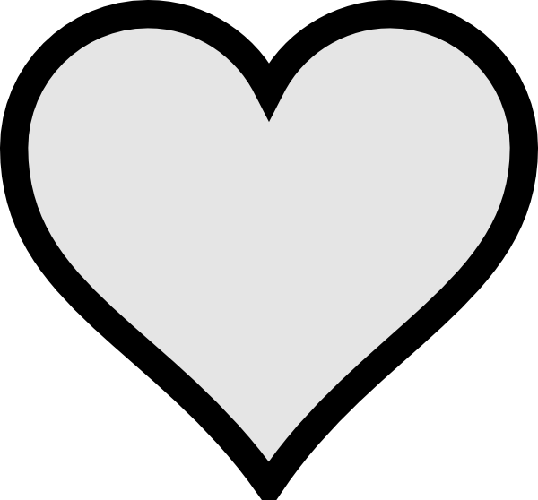 600x558 Very Small Gray Heart With Transparent Background Png 900px Large