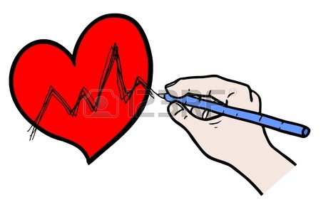 450x291 Hand Drawing Heart Rate Ok Health Vector Royalty Free Cliparts