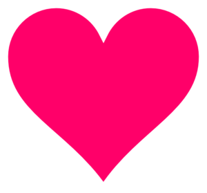 300x279 Pink Heart Clip Art