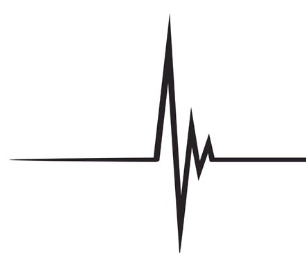 442x365 Pulse Clipart Line