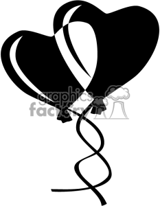 233x300 Clip Art Black And White Heart Balloon Clipart