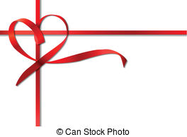 264x194 Red String Bow Clipart