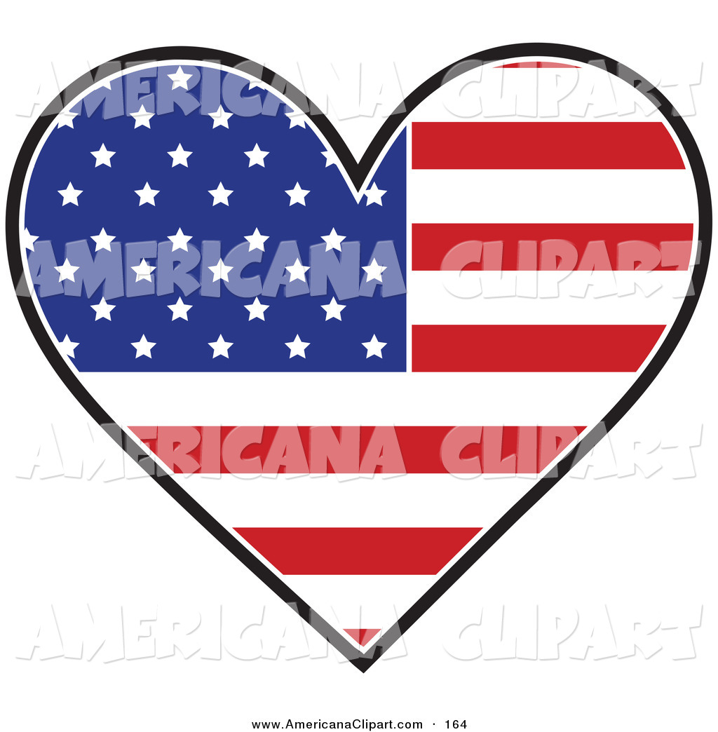 1024x1044 Americana Vector Clip Art Of A Patriotic Heart Shaped American
