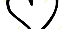 272x125 Heart Shaped Clipart Heart Outline