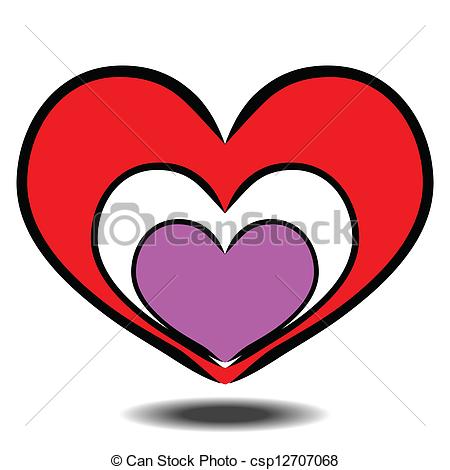 450x470 Love Heart Shapes Clip Art