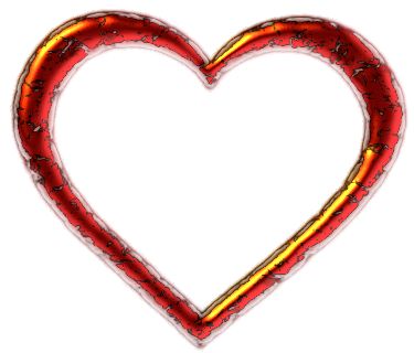 375x320 Clip Art Red Heart Shaped Border Heart Borders