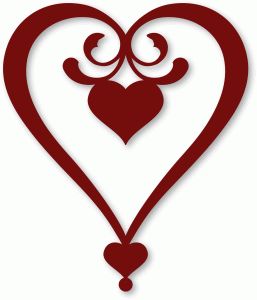 257x300 348 Best Silhouettes Heart Silhouettes Images Cut