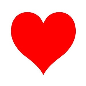 300x300 Red Heart Clipart Transparent Letters Example