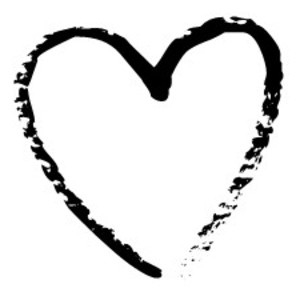 300x300 Black Heart Clipart No Background Letters Example