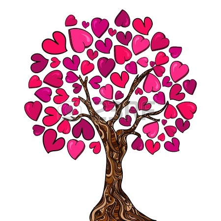 450x450 Clipart Hearts In Tree
